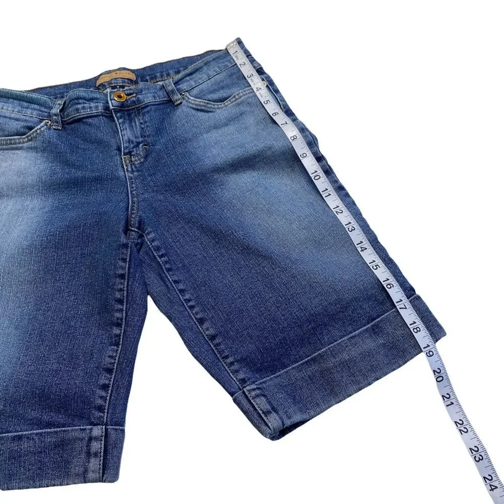 Vintage Tommy Hilfiger Tommy Jeans Denim Bermuda Shorts Flap Pockets Y2K 2005 9